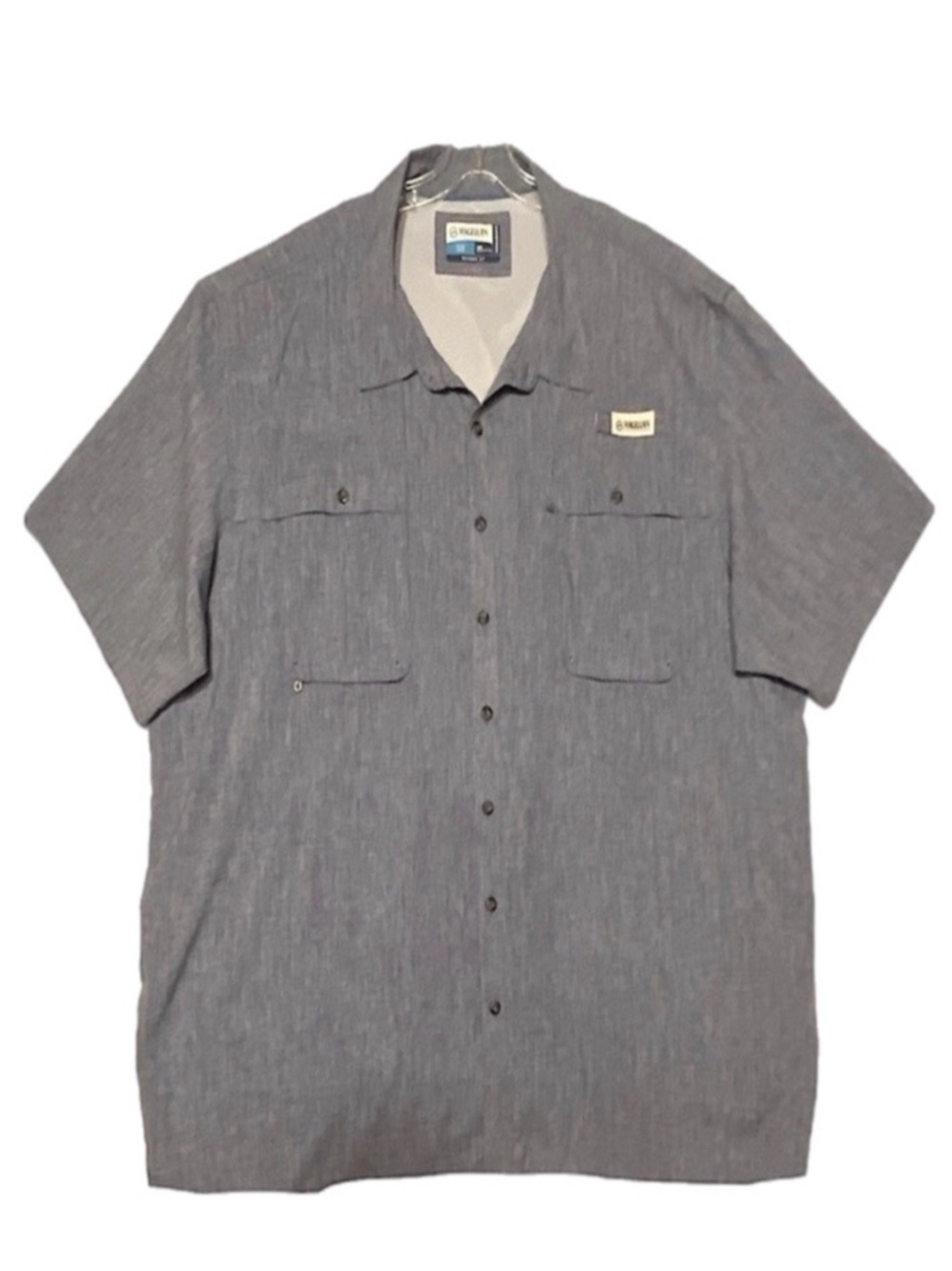 Magellan Fish Gear Shirt Men 4XL Blue Gray Vented